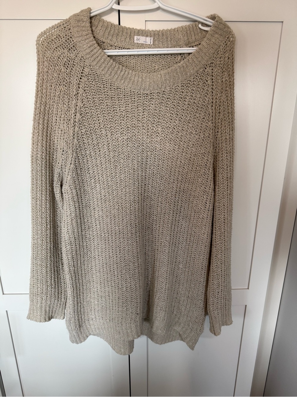 Gentle Fawn Neutral Knit Oversized Sweater - Women